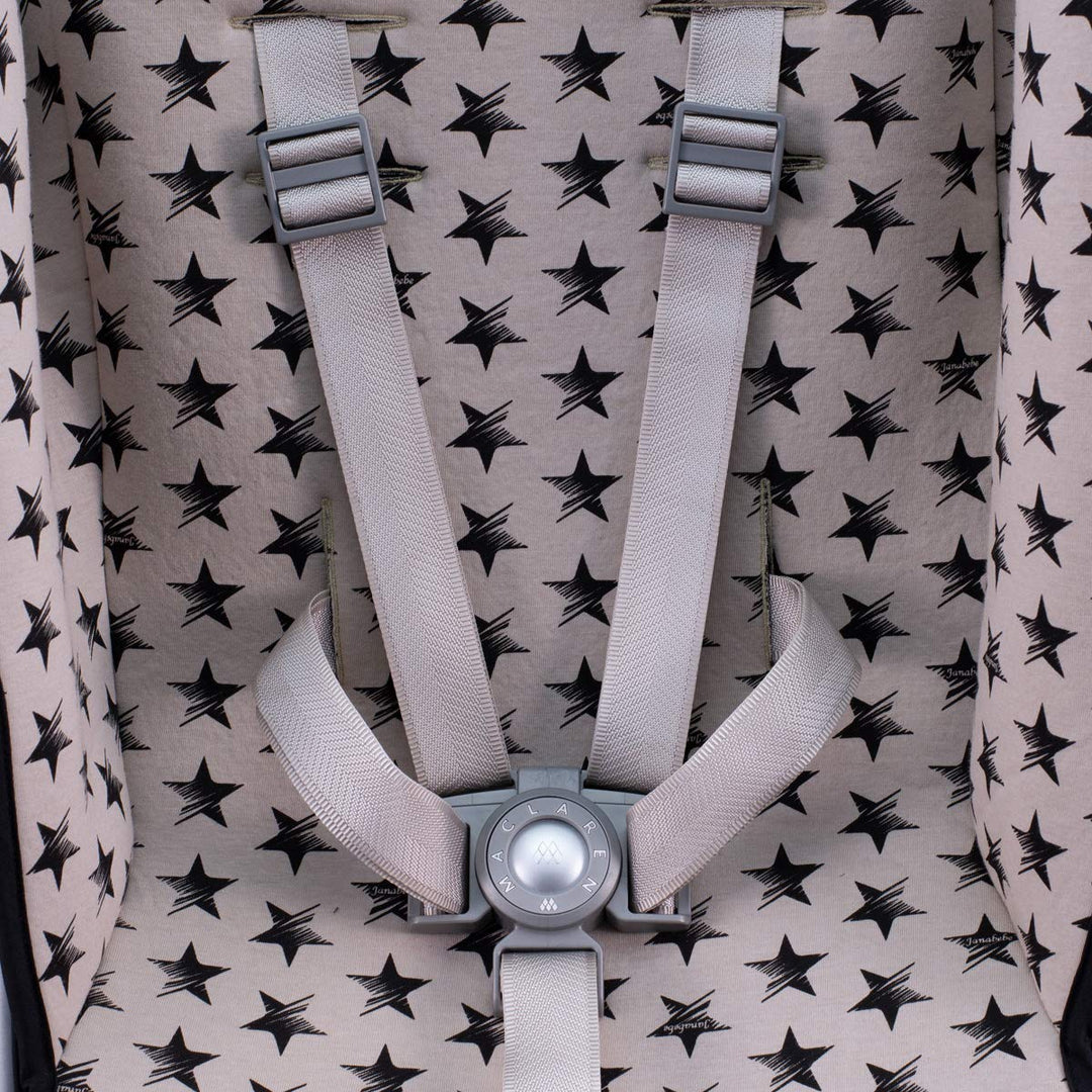 JYOKO KIDS Sitzauflage für Kinderwagen Kompatibel mit Maclaren Quest, Techno Twin, Triumph XT, 100%