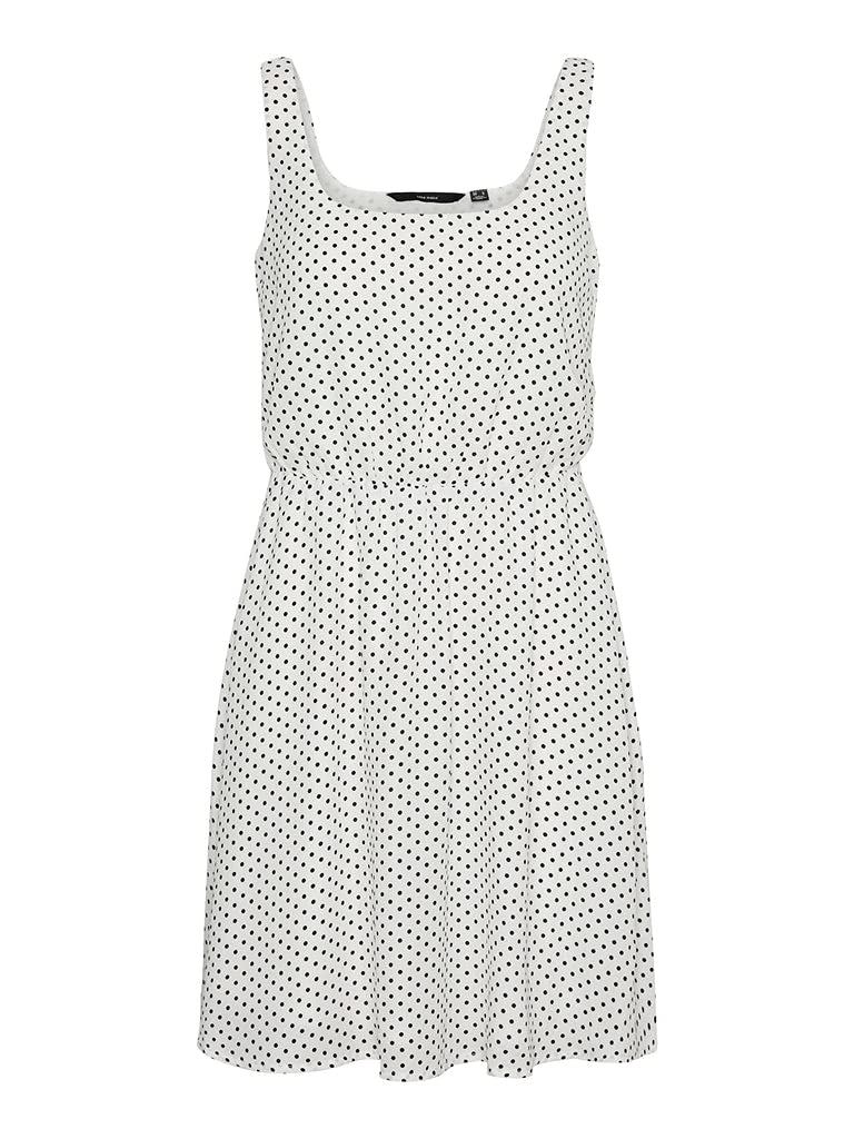 VERO MODA VMPOEL S/L Short Dress GA AOP, weiss(clouddanc (178857001)), Gr. M