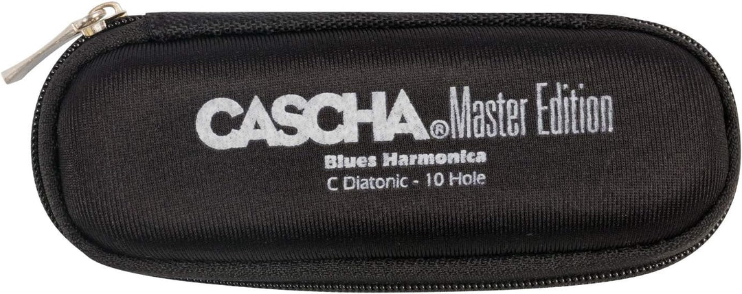 CASCHA HH2058 Master Edition Blues Harmonica, hochwertige Mundharmonika in C-Dur mit Soft Case und P