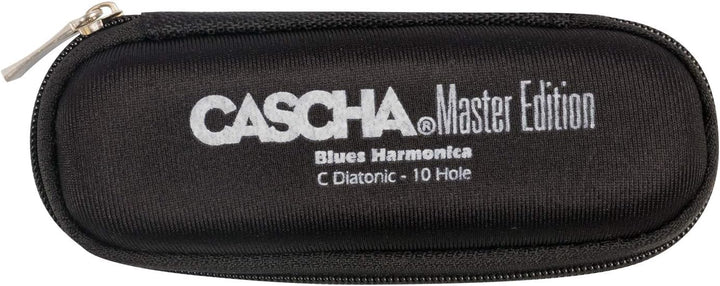 CASCHA HH2058 Master Edition Blues Harmonica, hochwertige Mundharmonika in C-Dur mit Soft Case und P