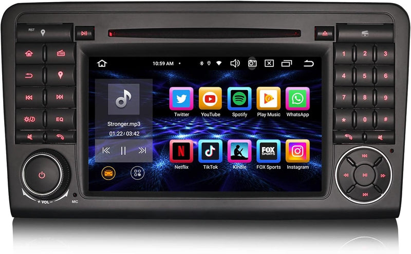 8-Kern 4GB RAM+64GB ROM Android 12 Autoradio für Mercedes Benz W164 X164 ML GL GPS-Navi Carplay Andr