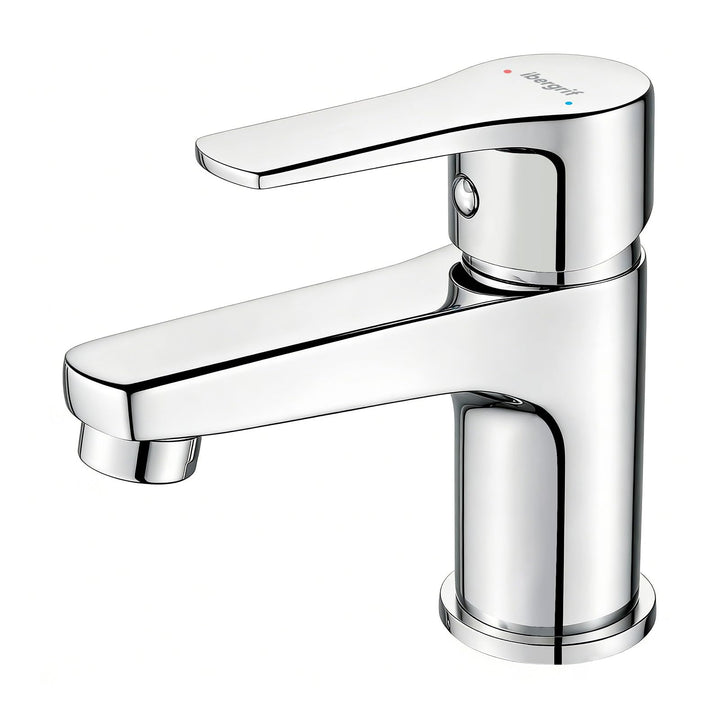 Ibergrif M11057 Wasserhahn Bad-Mischbatterie, Waschtischarmatur mit Geräuscharmem Keramischem Ventil