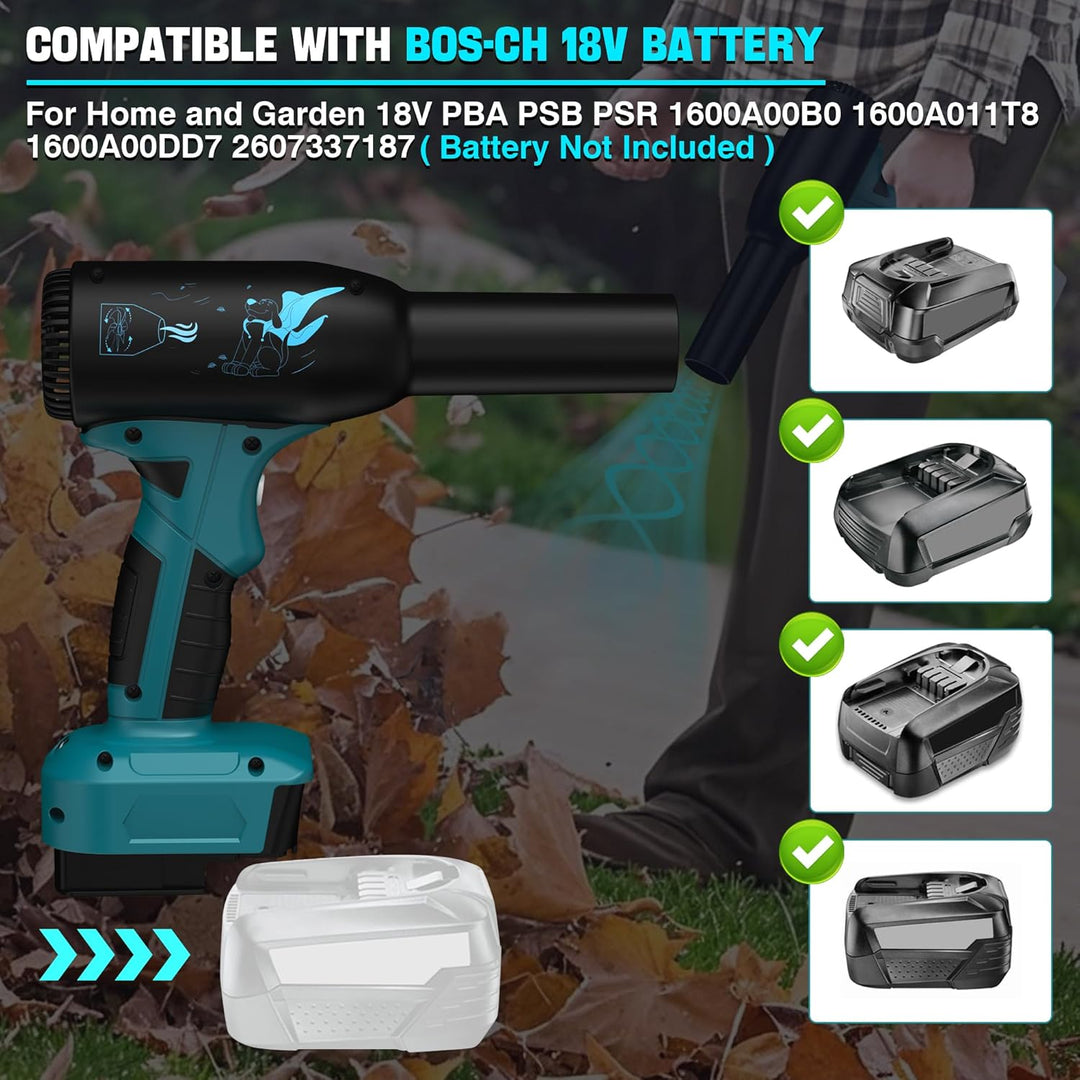 Upgrate Jet Trockengebläse für Bosch 18V PBA PSB PSR Batterie, 400G Winddruck,500W hoher Leistung,Dr