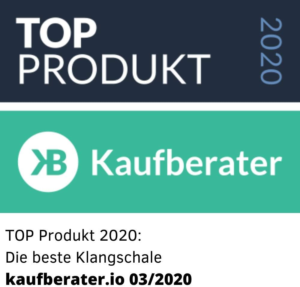 Grosse Original Tibetische Klangschale - 13cm. Klangschalen Set mit eBook, Klöppel, Klangschalenkiss