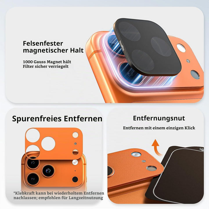 SMALLRIG Square ND &amp; Black Mist Filter Kit für iPhone 17 Pro Max, Magnetische Objektivfilter mit Bas