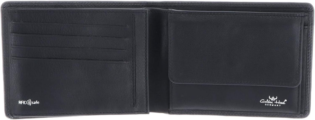 Golden Head Polo - Geldbörse 8cc 12 cm RFID Black