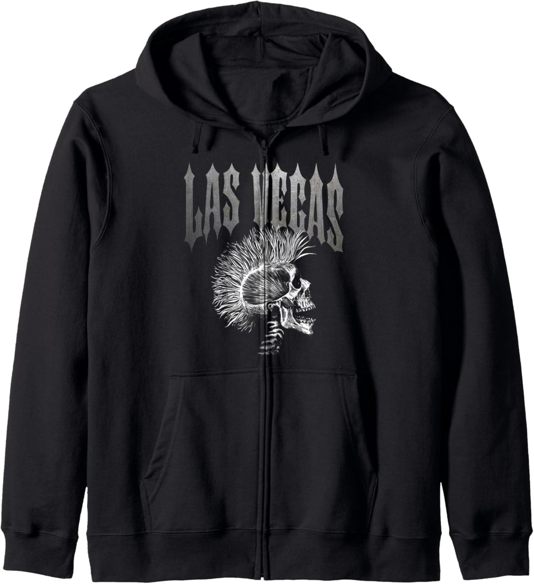 Distressed Metal 80's Rocker Rock Roll Las Vegas Nevada Kapuzenjacke