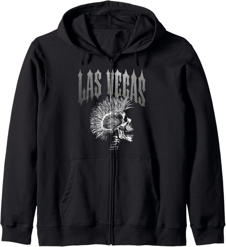 Distressed Metal 80's Rocker Rock Roll Las Vegas Nevada Kapuzenjacke