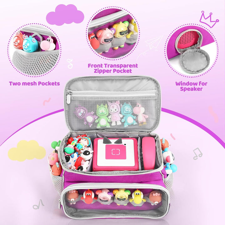 Tragetasche Hülle für Tonies Toniebox Starter Set und Tonies Figur, Kopfhörer, Ladestation und Sonst