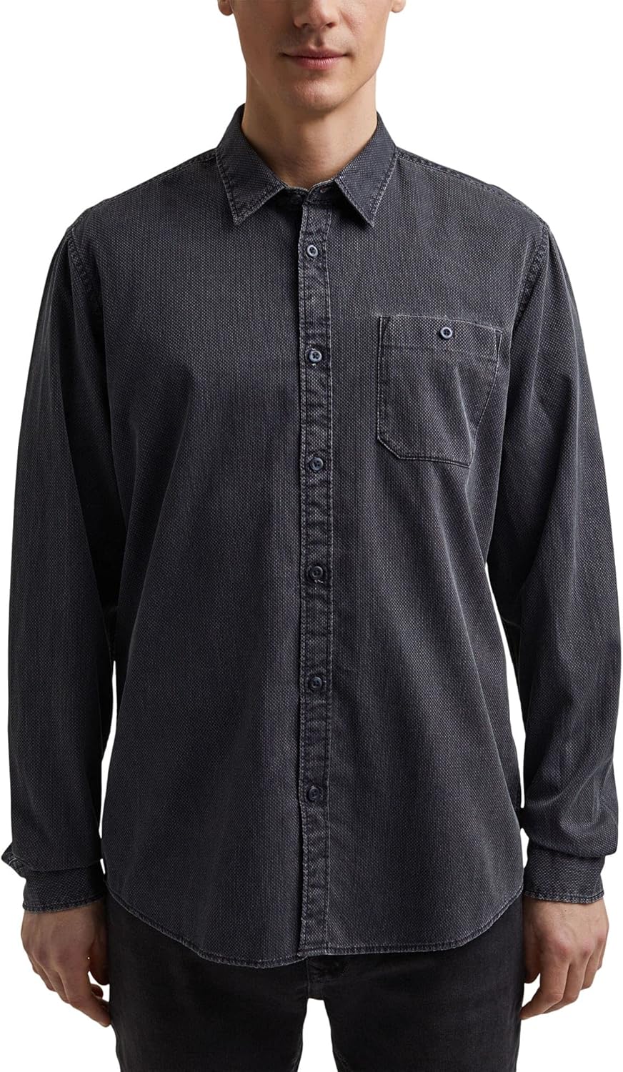 ESPRIT Herren 021CC2F306 Hemd, 404/NAVY 5, M