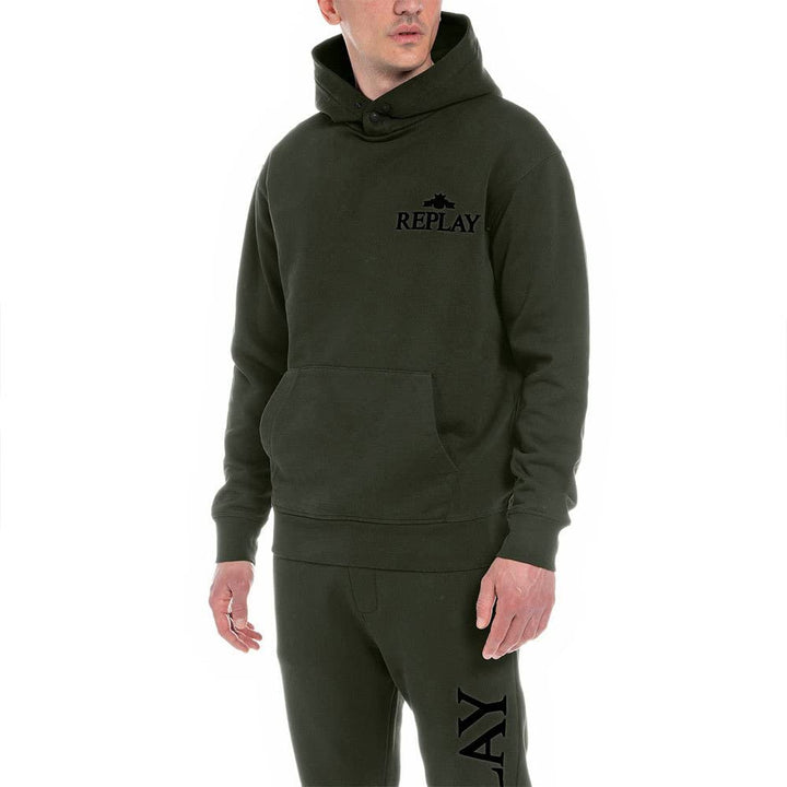 Replay Herren Hoodie mit Kapuze M Army Green 238, M Army Green 238