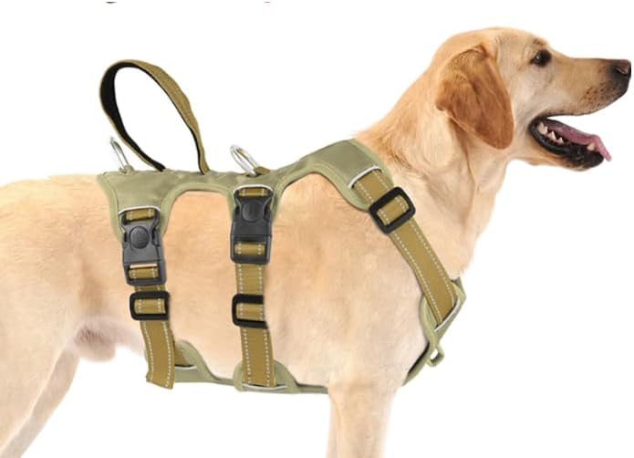 ELBA Sicherheitsgeschirr Hund ausbruchsicher – Verstellbares No-Pull Hundegeschirr gepolstert &amp; refl