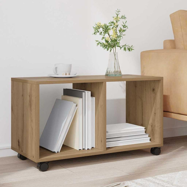 vidaXL Rollschrank, Rollcontainer mit Offenem Design, Aktenschrank für Büro Wohnzimmer, Büroschrank