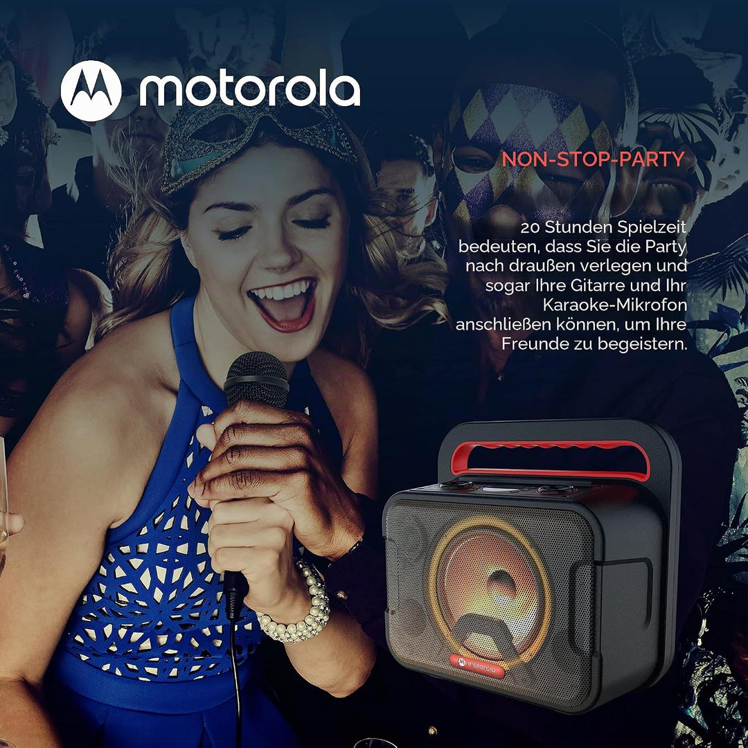 Motorola Sound ROKR 810 / Sonic Maxx 810 - Kabelloser Lautsprecher - 40 Watt - Bluetooth 5.0 - LED -
