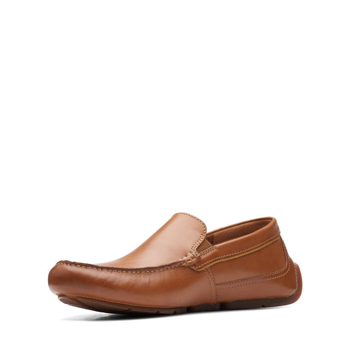 Clarks Herren Markman Plain Moccasin 42 EU Tan Leather, 42 EU Tan Leather