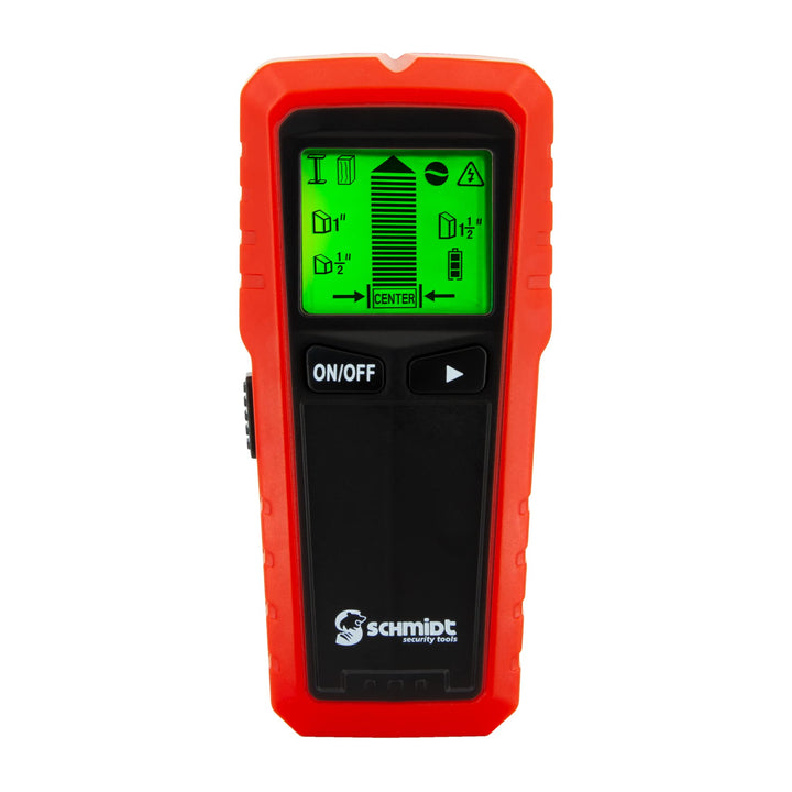 SCHMIDT security Tools Digitaler Ortungsgerät - LCD Display - Wandscanner - Tonfunktion - Leitungssu