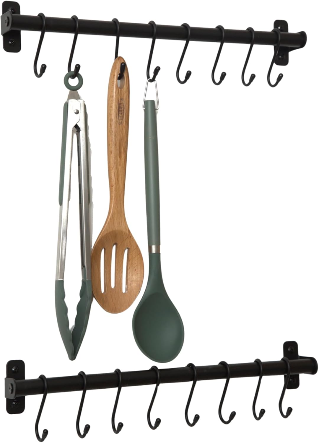 simplywire Küchenutensilienhalter und Organizer – 2er-Pack an der Wand montierter Pfannenständer mit