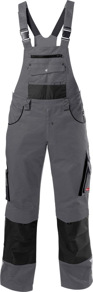 E/D/E FORTIS H-Latzhose 24, Dark grey/black, Gr. 62