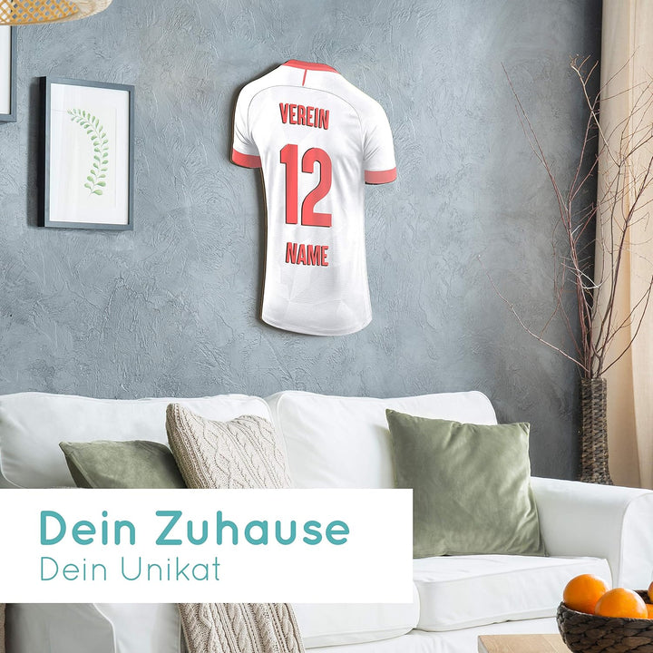 Elbeffekt Trikotlampe für Polen Fans aus Holz - personalisierbares Geschenk - schenke Dein individue