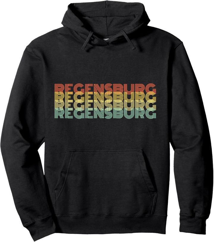 Regensburg Stadt Heimat Retro Vintage Pullover Hoodie