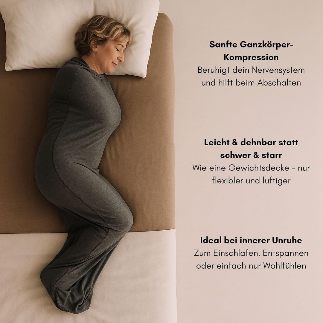Rivello Schlafdecke Somnia – Sanfte Kompression wie eine Umarmung | Ultraleicht & atmungsaktiv | Alt
