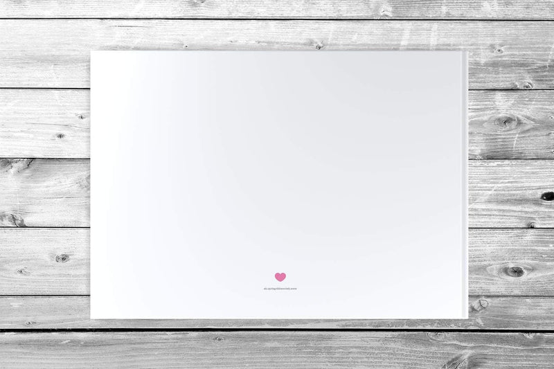 DeinWeddingshop Gästebuch Hochzeit | 104 Seiten | Hardcover DIN-A4 - ohne Fragen blanko | Hochzeitsg