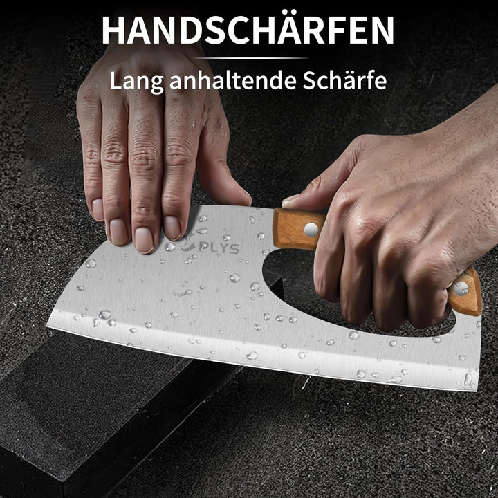 Plys Küchenmesser, Anti rutsch griff kochmesser profi messer, Scharfes Metzgermesser Fleischmesser G