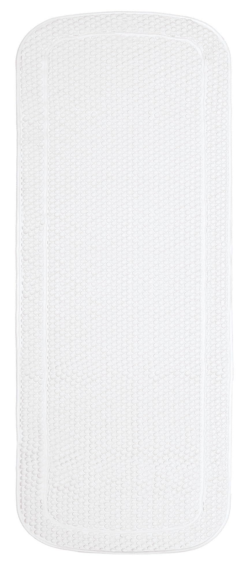 Kleine Wolke Wanneneinlage Samoa-Plus, 36x 92 cm, weiss 92 x 36 cm (Rechteckig) Weiss, 92 x 36 cm (R