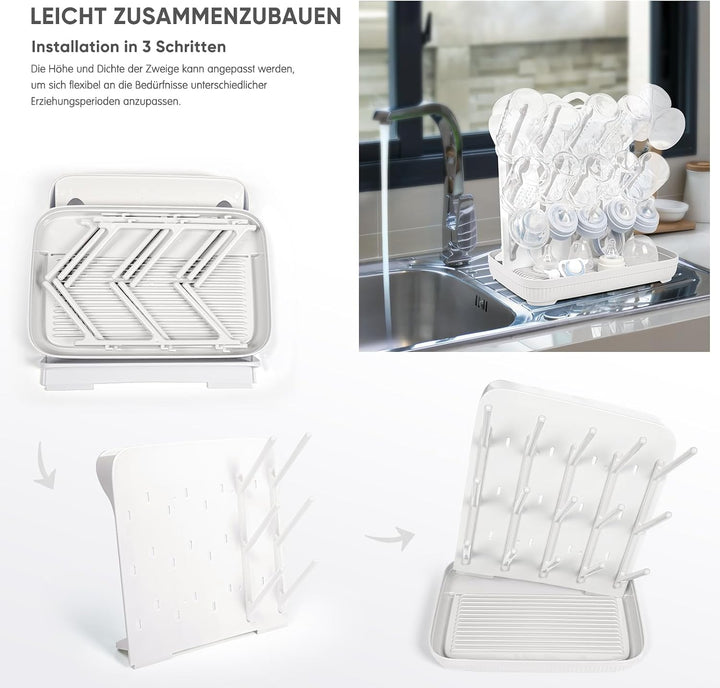 Termichy Trockenständer Babyflaschenr: Grosser vertikaler Flaschentrockner-Halter – platzsparender S