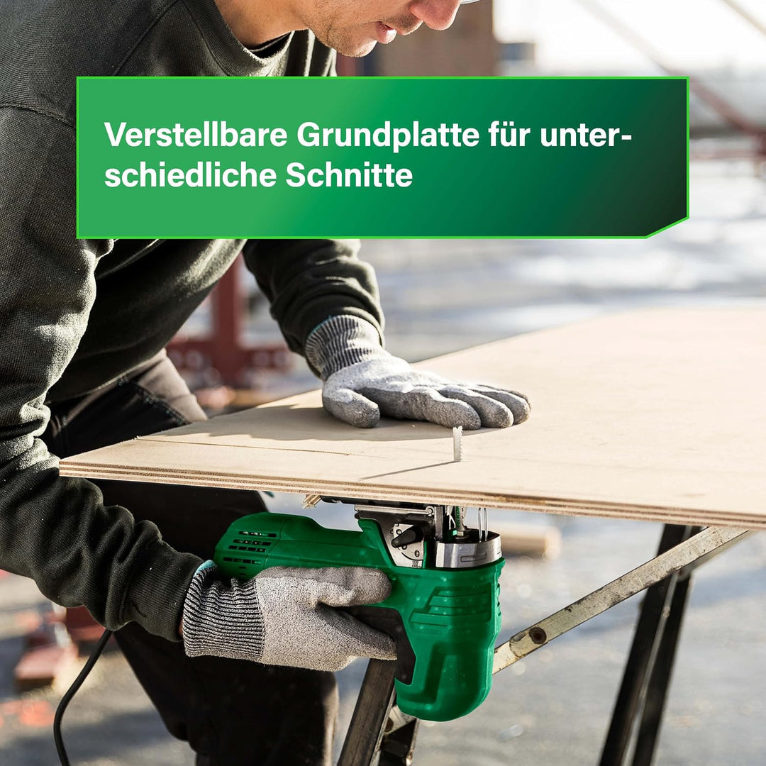 HiKOKI CJ90VAST2 Stichsäge im Koffer, 90 mm Säge, 705 W Pendelhubstichsäge | Elektro Säge mit Regele
