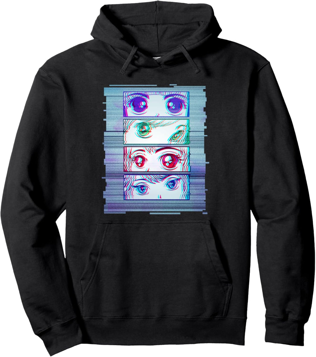 Vaporwave Hentai Mädchen | Hentai Synthwave | Anime-Deko Pullover Hoodie