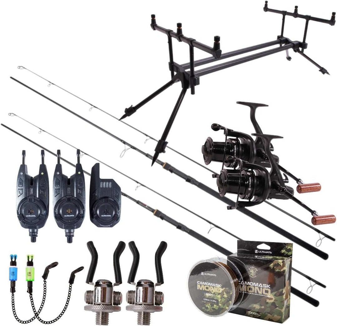 Ultimate Bionic High End Carp Set 12ft Extender Kurk Handvat - Karpfenset