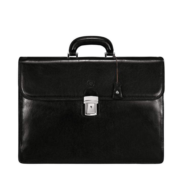 Maxwell Scott - Herren grosse Luxus Leder Aktentasche - Klassische Business Laptop Tasche für 16-17“