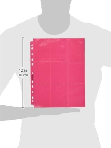 Ultimate Guard 18-Pocket Pages Side-Loading Rot (50), Rot