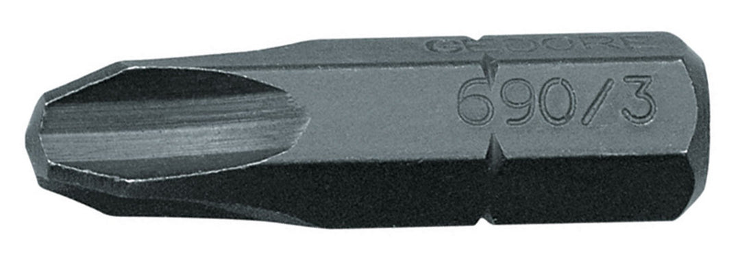 GEDORE Schraubendreherbit 1/4 Zoll,Vorteilspack 10- Teilig, Kreuzschlitz PH 2 L, 690 2 L S-010