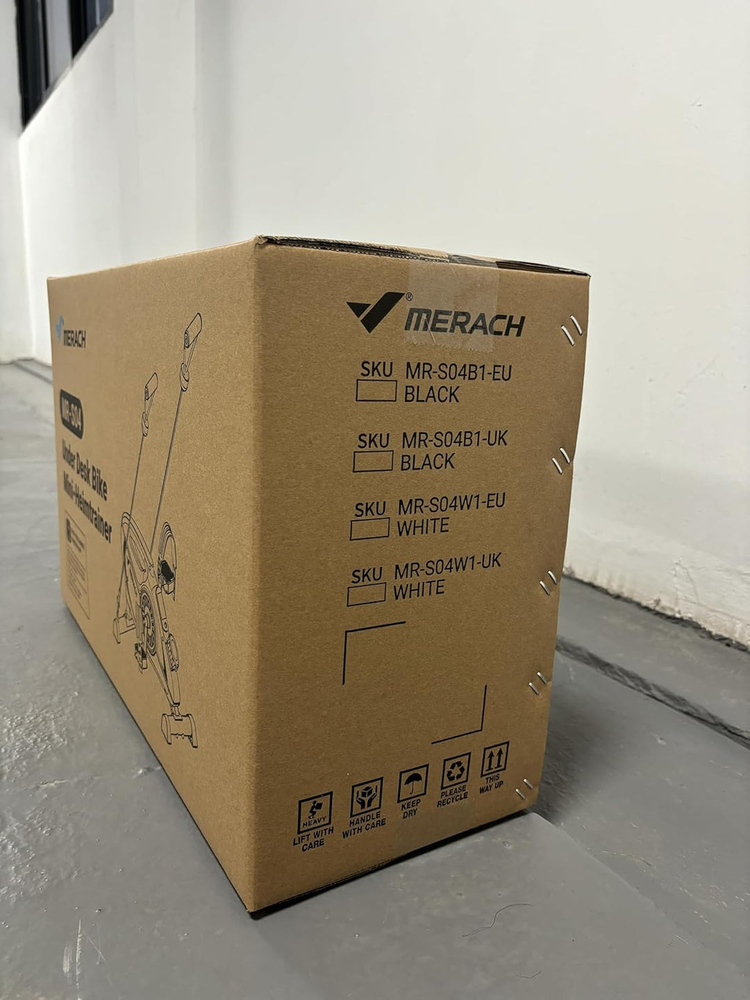 MERACH Pedaltrainer,Beintrainer für Zuhause,Mini Heimtrainer Senioren mit 2 Widerstandsbändern und R
