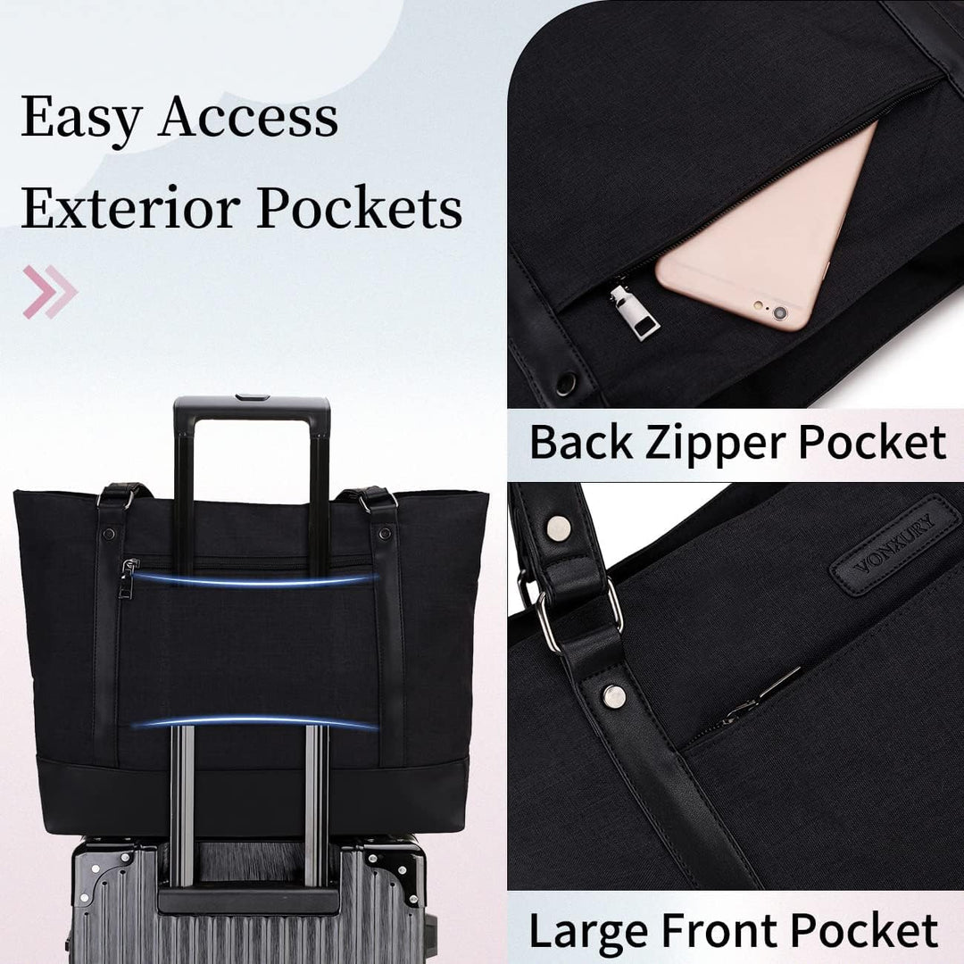 VX VONXURY Laptop Handtasche Damen Laptoptasche,15,6 Zoll Computer Umhängetasche Lehrer Arbeitstasch