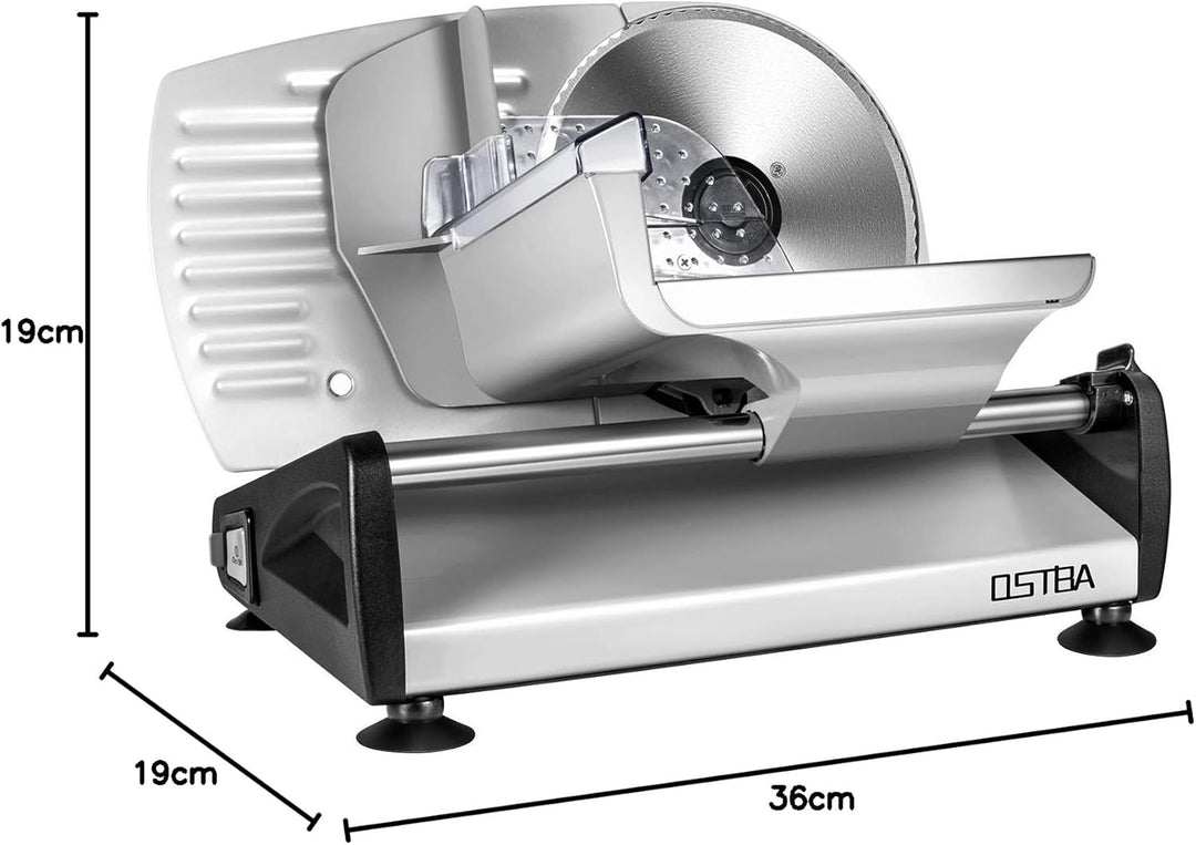 Allesschneider, elektrische Allesschneider rostfreies Edelstahlmesser, Wurstschneidemaschine mit ein