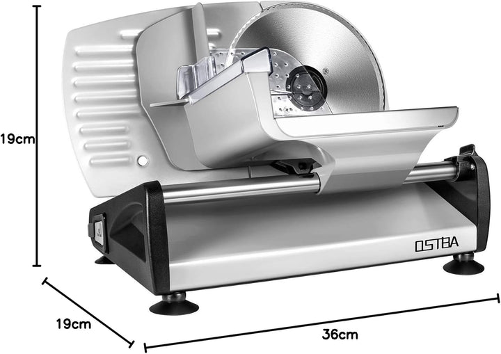 Allesschneider, elektrische Allesschneider rostfreies Edelstahlmesser, Wurstschneidemaschine mit ein