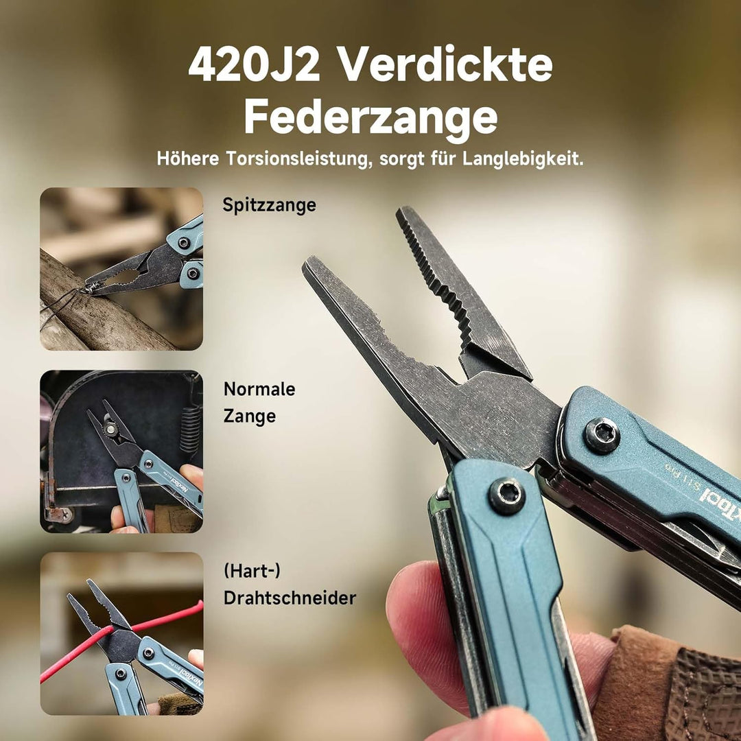 NexTool Multitool Mini Sailor S11 Pro,12-in-1 Multi Tool,Kompaktes EDC-Werkzeug mit Upgraded Materia