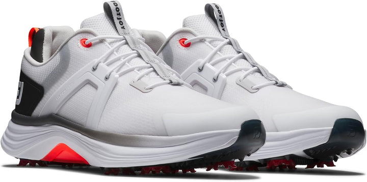 Footjoy Herren Hyperflex Golfschuhe 42 EU Weiss Schwarz Rot, 42 EU Wei&#xDF; Schwarz Rot
