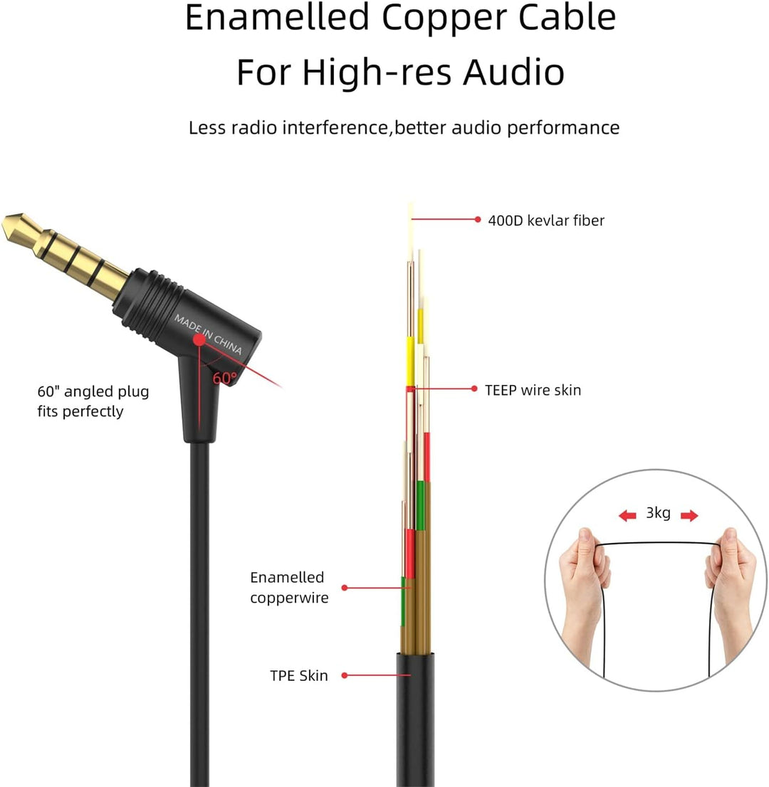 SoundMAGIC E11C Kabelgebundene Kopfhörer mit Mikrofon, HiFi-Stereo-Ohrhörer, geräuschisolierende In-