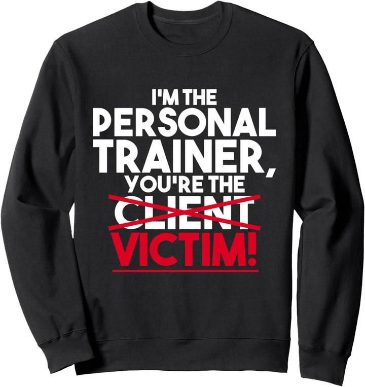 Opfer-persönlicher Trainer-Fitness-Trainings-Trainer Sweatshirt