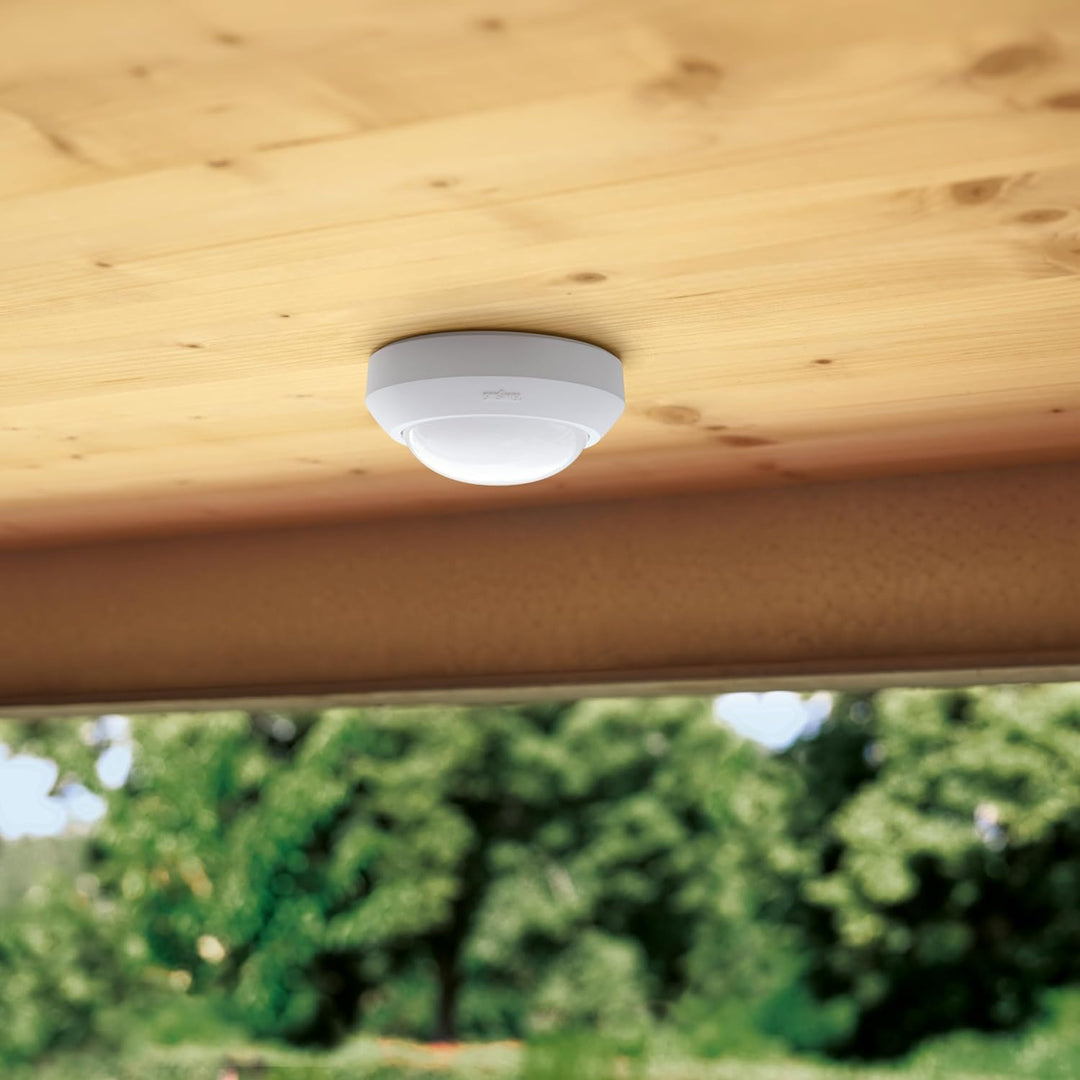 Steinel Bewegungsmelder IS 360-3 weiss, 2000 W Schaltlast, 360° PIR Sensor, 12 m Reichweite, LED gee