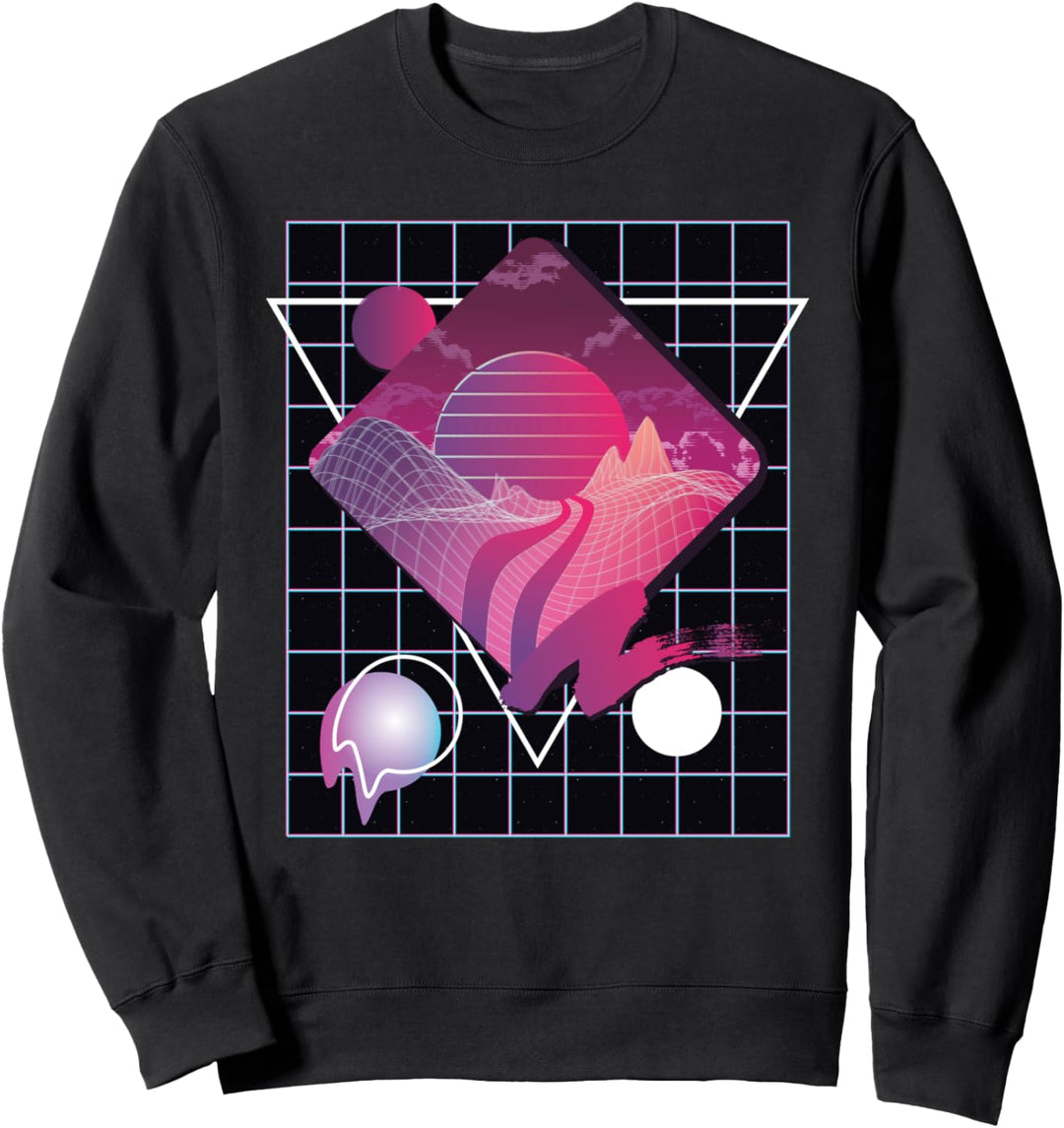 Vaporwave Synthwave Sonnenuntergang Sweatshirt