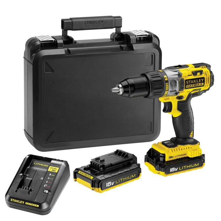 Stanley Schlagbohrschrauber „FatMax“ FMC625D2-QW, 18 V, mit Koffer