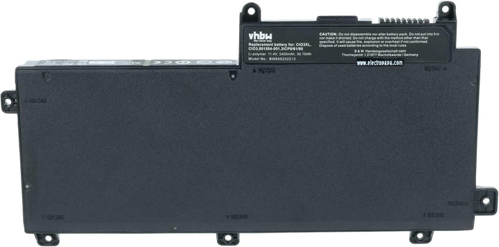 vhbw Akku kompatibel mit HP ProBook 650 G3 Z2W44ET, 650 G4, 655, 655 G2 Notebook (3400mAh, 11,4V, Li