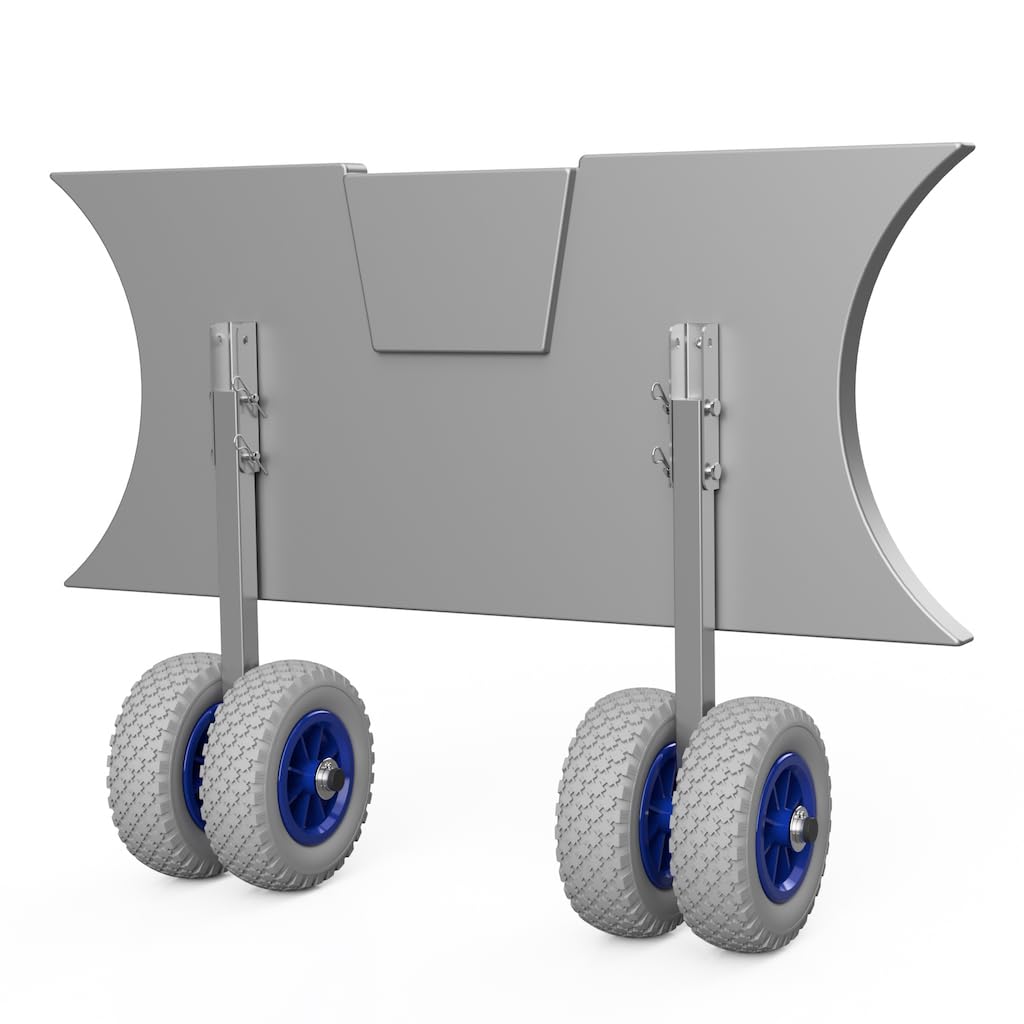 SUPROD Heckräder, Transporträder, Slipräder, EW200, Edelstahl Grau/Blau, Grau/Blau