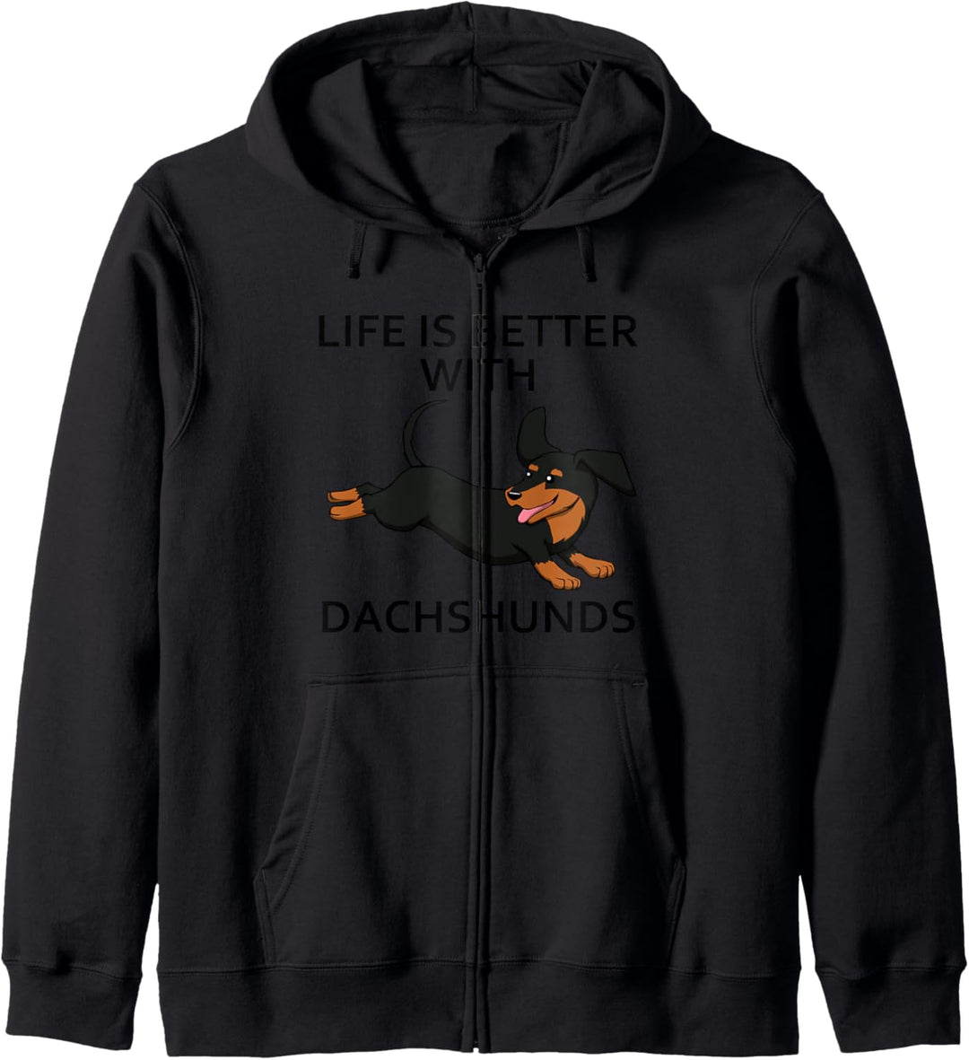 Hundehalter Dackel Mama Witziger Hunde Spruch Kapuzenjacke
