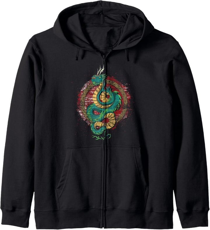 Fliegender Drache Fantasy Kreatur Chinesischer Drache Kapuzenjacke